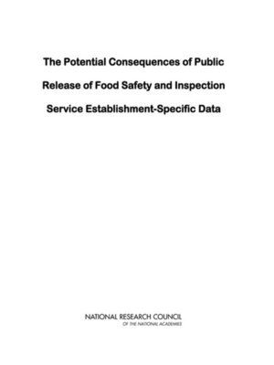 cover image of The Potential Consequences of Public Release of Food Safety and Inspection Service Establishment-Specific Data